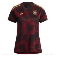 Koszulka piłkarska Niemcy Strój wyjazdowy dla kobiety MŚ 2022 tanio Krótki Rękaw